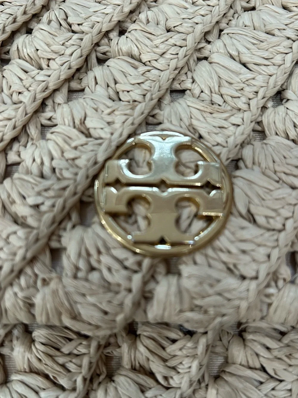 Tory Burch woven raffia